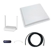 Интернет-комплект Дальняя Дача (Роутер WiFi, модем, кабель 5м, антенна 3G/4G на 20 дБ)