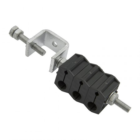 Крепление кабеля Maxdao OPSS10112455503 на струбцине для кабелей 3 x 9,5-11 мм и 3 x 4,8 мм фото 2 | GSM-Репитеры.РУ Крепление кабеля Maxdao OPSS10112455503 на струбцине для кабелей 3 x 9,5-11 мм и 3 x 4,8 мм фото 2