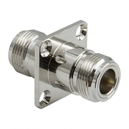 Переходник N-342 N-female - N-female, на корпус, с фланцем фото 3