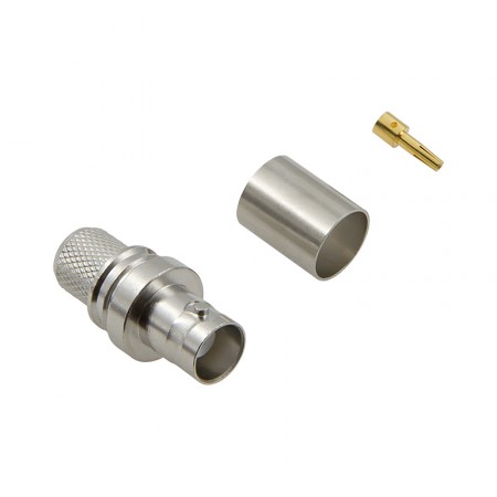 Разъём B-211/8D (BNC-female, обжимной, на кабель 8D) фото 1