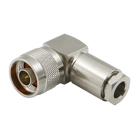 Разъём N-122/5D (N-male, угловой, прижимной, на кабель 5D) фото 3