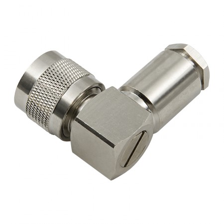 Разъём N-122/5D (N-male, угловой, прижимной, на кабель 5D) фото 4