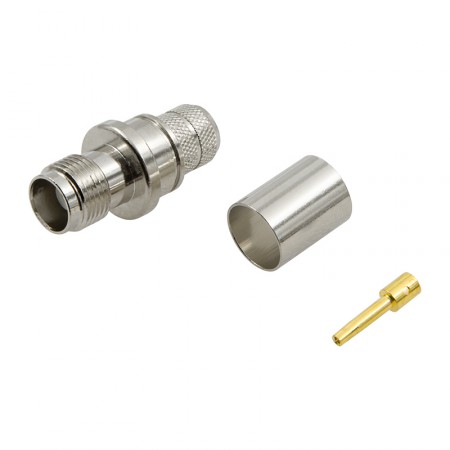 Разъём T-211B (TNC-female, обжимной, на кабель RG-213) фото 2