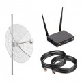 Kroks KSS21-R6-G - усилитель 3G/4G интернета на базе роутера и параболической антенны