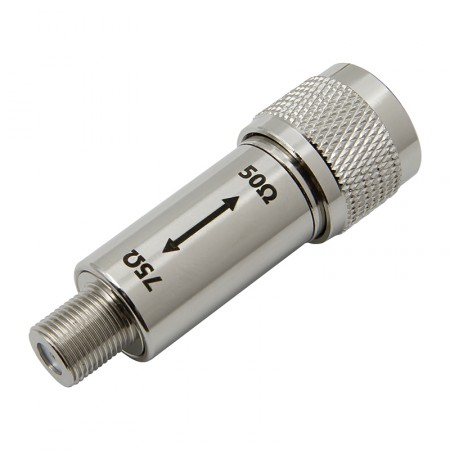 Согласующее устройство N-male 50 Ом - F-female 75 Ом (до 3 ГГц) фото 5 | GSM-Репитеры.РУ Согласующее устройство N-male 50 Ом - F-female 75 Ом (до 3 ГГц) фото 5