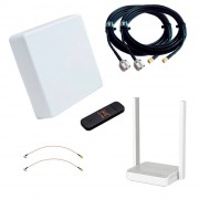 Интернет-комплект на дачу (MIMO-антенна, 4G-модем, WiFi-роутер)