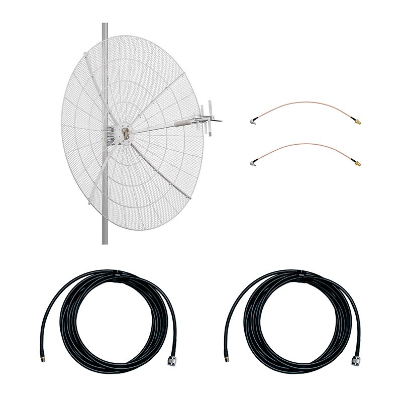 Антенна PRISMA MIMO для модема 3G/4G (Параболическая, 2x27 дБ)