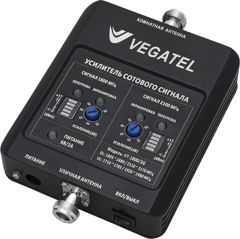 Репитер Vegatel VT-1800/3G LED для городской среды